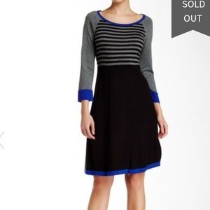 Eliza J Striped Sweater Dress